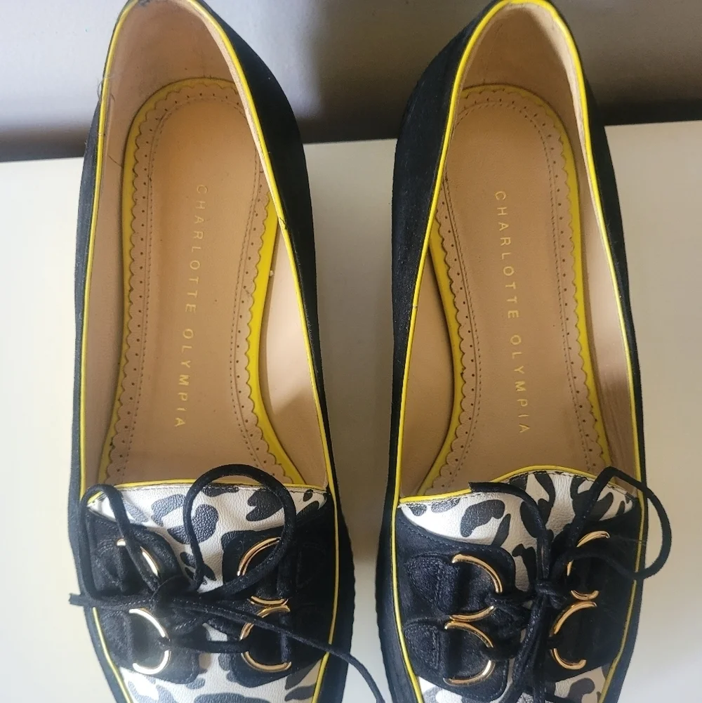 Charlotte Olympia Platform Loafers, Size 36